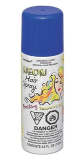 Neon Hair Spray Blue