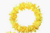SUPER DELUXE LEI-SOLID YELLOW