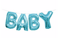 Blue Baby Shower Letter Balloon Banner