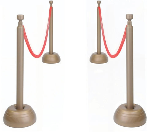 30Ft. Red Rope Stanchions (RENTAL)