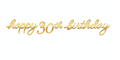 Golden Age 30th Birthday Letter Banner