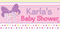 Baby Girl Bow Baby Shower Custom Banner