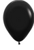 Sempertex 5" Deluxe Black Latex Balloons 100/pk