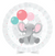 Enchanting Elephant Paper Fan Centerpiece 1CT. - Girl
