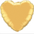 18" Gold Heart Balloon #94