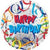 18" HAPPY BIRTHDAY STREAMERS BALLOON #145