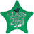 18" Class of 2021 Green Balloon