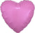 17" Metallic Pink Heart Balloon #90