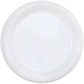 White Plastic Plates 10.25" 20ct.