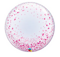 24" Pink Confetti Dots Bubble