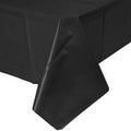 Black Velvet Plastic Table Cover 54"x108"