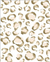 Leopard Print Gold Hot Stamp on Ivory 24"x50' Gift wrap