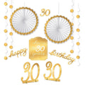 Golden Age 30th Birthday Room Decoration Kit