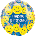 18" Happy Bday Smiles Balloon #53