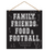 Football Wall Sign w/ Rope Hanger
