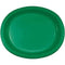 Emerald Green Paper Oval Platter 8ct