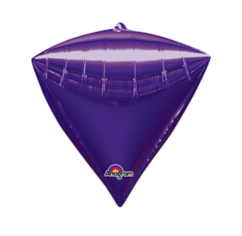 17" Diamondz Purple Balloon