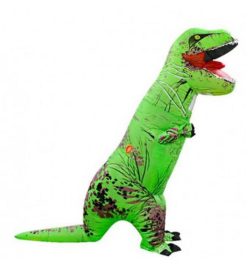 Green Dinosaur Inflatable Adult Costumes OSFA