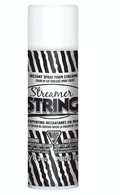 Streamer String White Silly String