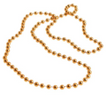 Beads Orange Metallic 32in