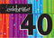Milestone Celebration 40th Birthday Invitations 8ct
