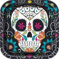 Sugar Skulls Day of the Dead 9" Plates 8ct.