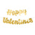 Gold Script Happy Valentine's Day Banner