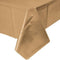 Glittering Gold Plastic Table Cover 54"x108"