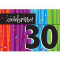 Milestone Celebration 30th Birthday Invitations 8ct