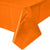 Sun-kissed Orange Plastic Table Cover 54"x108"