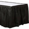 Black Velvet Plastic Table Skirt 29in x 14ft