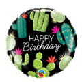 18" Bday Cactus Balloon #110