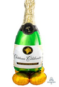 60" Bubbly Champagne Bottle AirLoonz Balloon