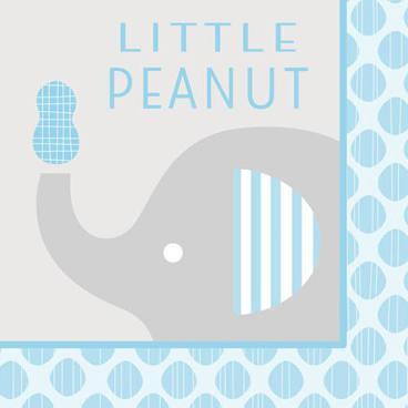 Little Peanut Boy Lunch Napkin 16ct