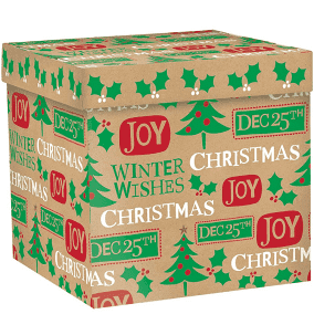 Kraft Christmas Pop Up Gift Box