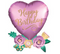 30" Birthday Satin Heart Balloon #268