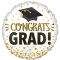 28" Congrats Grad Gold Glitter Balloon #502
