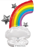 52" RAINBOW AIRLOONZ PACKAGE AIR-FILLED BALLOON