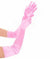 Long Satin Dress Gloves Pink