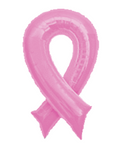 36" Pink Ribbon Balloon Shape Breast Cancer