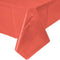 Coral Plastic Tablecover 54"x108"