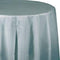 Shimmering Silver Plastic Octy-Round Tablecover 82"