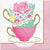 Floral Tea Party Lunch Napkins 16ct.