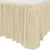 Ivory Plastic Table Skirt 29in x 14ft