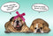 Bulldog Couple Funny Anniversary Hallmark Card
