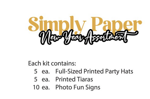 Simply Paper New Year Asst for 10 people