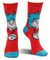 Dr. Seuss The Cat in the Hat Thing 1&2 Costume Crew Socks