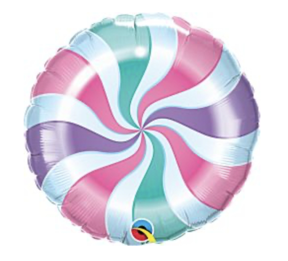 Iridescent Pastel Rainbow Balloon