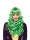 24" Misfit Green Long Wavy Bang Wig