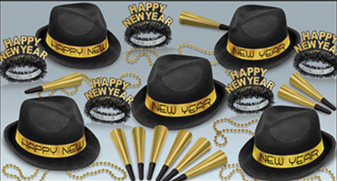 New Years Gold Chairman Assorted Kit for 10 People